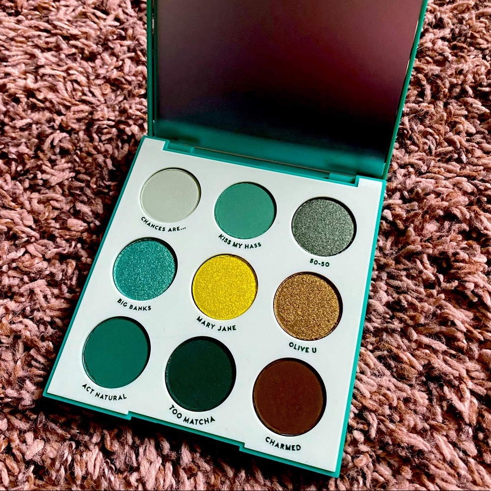 100% Authentic Colourpop JUST MY LUCK Green EyeShadow Eye Palette New